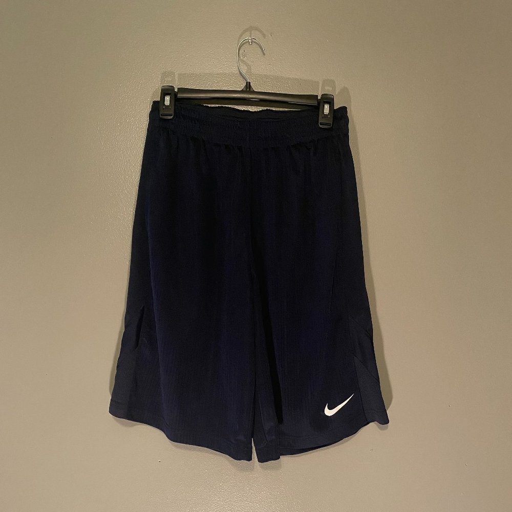 Nike Gym Shorts, Navy Blue, Large